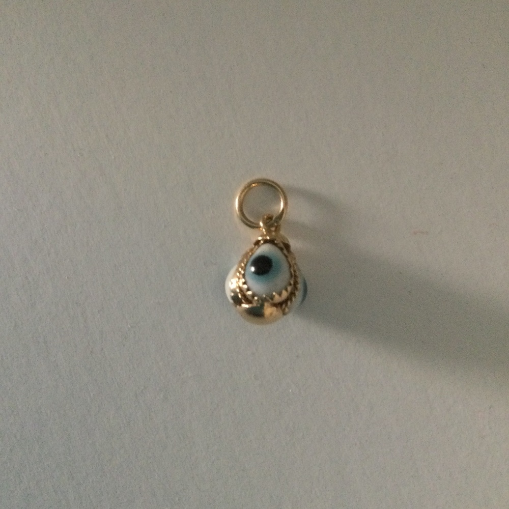 14K Gold Evil Eye Protection Charm